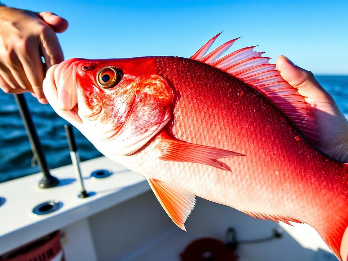 Red snapper closeup